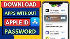 How to Download Apps without Apple ID | How to Install Apps From App Store without Password iOS 18