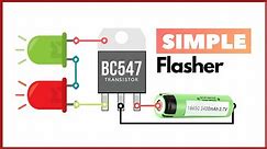 Simple Dual LED flasher Circuit