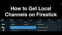 How to Watch Local Channels and Live TV on Firestick