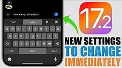 iOS 17.2 - 15 NEW Settings You NEED to Change Immediately !