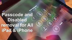 How to remove Disabled & reset Passcode locked iPad & iPhone
