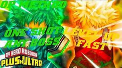 [CRAZY OP] HOW TO LEVEL UP FAST + ONE SHOT IN PLUS ULTRA 2 | Easy Leveling Guide!