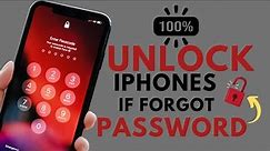 100% Unlock Any iPhone Screen Passcode If Forgotten Without Losing Data No Pc !!iPhone X,11,12,13,14