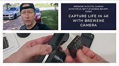 Brewene 4K Digital Camera for Photography, Auto-Focus 4K with Flip Screen, Full Review And Tutorial