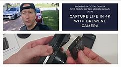 Brewene 4K Digital Camera for Photography, Auto-Focus 4K with Flip Screen, Full Review And Tutorial