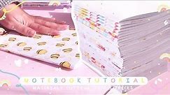 HOW TO MAKE NOTEBOOKS! / Materials, Mounting and Cutting / Complete Step-by-Step Tutorial