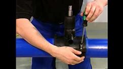 How to install a Friatec Electrofusion Tapping Saddle on polyethylene pipe