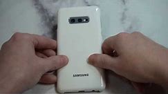 Official Samsung Galaxy S10e LED Back Case, White Unboxing and Review