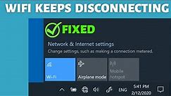 WIFI Keeps Disconnecting in Windows 10 | Solution for Wifi Automatically Turn Off in Laptop