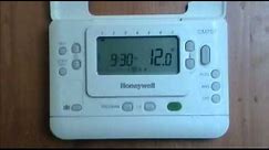 Honeywell CM707 Digital Programmable Room Thermostat user demonstration from AdvantageSW