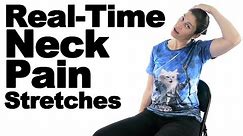 Real Time Neck Pain Stretches - Ask Doctor Jo