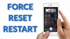 iPhone 8 How To Force Restart Soft Reset