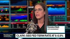 Citigroup's Clark Sees Fed Terminal Rate at 5%-5.50%