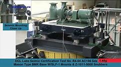 Spring Mounted Inertia Base Vibration Isolation Test Mason UK Ltd