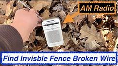How to find break in invisible fence wire | Shocked this Worked!