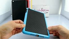 Blue Chromed Square Style TPU Skin Cases for iPad Mini
