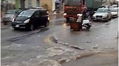 When roads turn into rivers in Malta!