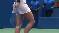 Maria Sharapova hits 2 LEFTY forehands in stunning point! 👀
