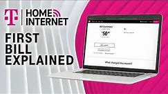 Understand Your First Home Internet Bill | T-Mobile