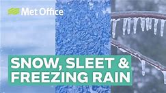 What is the difference between snow, sleet and freezing rain? - video Dailymotion
