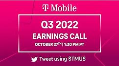 T-Mobile Q3 2022 Earnings Call Livestream