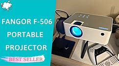 FANGOR F-506 Portable Projector Review & How To Use | 1080P HD Projector for iPhone, Android, Laptop