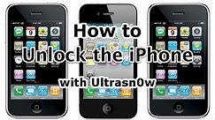 How To Unlock iPhone 3Gs/3G 4.2.1/4.1 Using Ultrasn0w [HD] 2013 - FREE