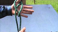 How to tie a Lanyard knot or the Diamond knot.