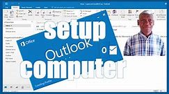 How to setup email in MS outlook on a computer