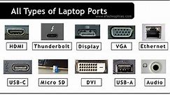 17 Different Types of Laptop Ports & Their Functions