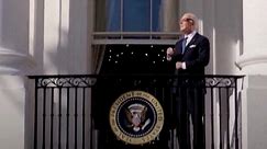 Biden sends solar eclipse message from White House balcony