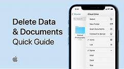 How To Delete Documents & Data on iPhone