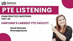 PTE LISTENING 2024 | PTE LISTENING FULL MOCK TEST | PTE LISTENING MOCK TEST #insigniaoverseas #pte