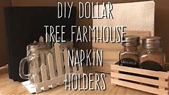 DIY Dollar Tree Farmhouse Napkin Holders