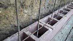 Building DIY Retaining Wall Concrete Block With Cement Sand And Steel 2018 year