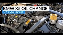 BMW X5 35i E70 SUV DIY Oil Change Procedure Tutorial