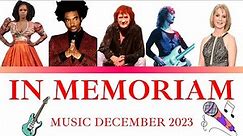 Music In Memoriam December 2023