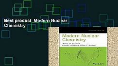 Best product  Modern Nuclear Chemistry