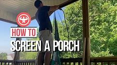Your Complete DIY Porch Screening Solution // Porch screen install #diy #howto