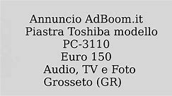 Piastra Toshiba modello PC-3110