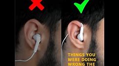 How to wear earphones the right way