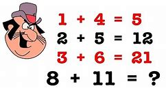 The Viral 1 + 4 = 5 Puzzle : Maths Puzzles with Answers
