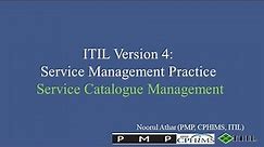 ITIL Version 4 | Service Management Practice | Service Catalogue Management |