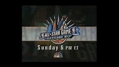 1997 NBA all star game on NBC promo