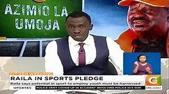 Raila in sports pledge: ODM leader... - Citizen TV Kenya