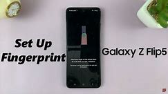 How To Set Up Fingerprint Password On Samsung Galaxy Z Flip 5