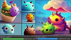 Hunting Cute Monsters - Concept Art Using Stable Diffusion