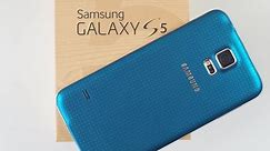 BLUE Samsung Galaxy S5 UNBOXING and Review