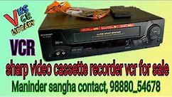 sharp video cassette recorder vcr for sale
