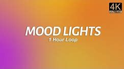 1 Hour Mood Lights for Relaxing ✨ | Screensaver Animation | Purple Yellow Orange